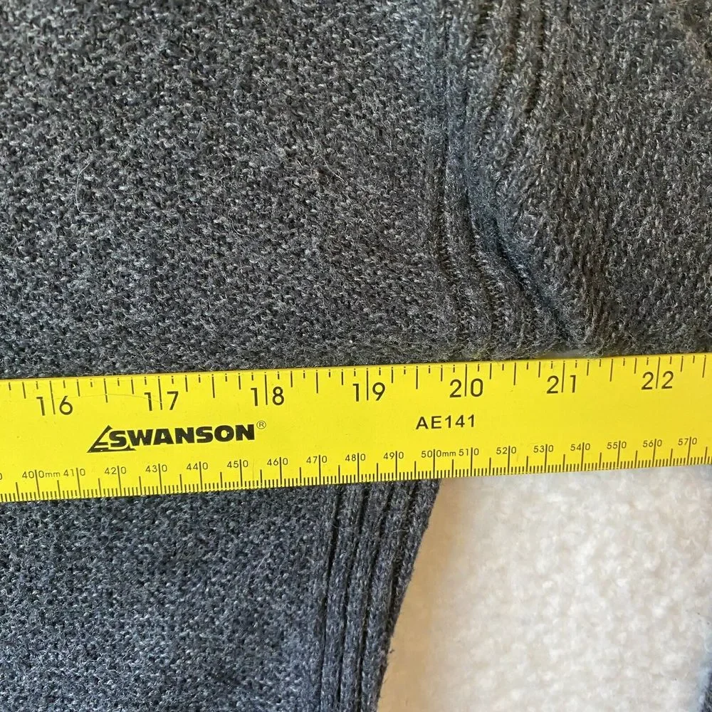 Madewell‎ Cotton Blend Leather Trim Knit Sweater mens Sz XS or Women Size Large